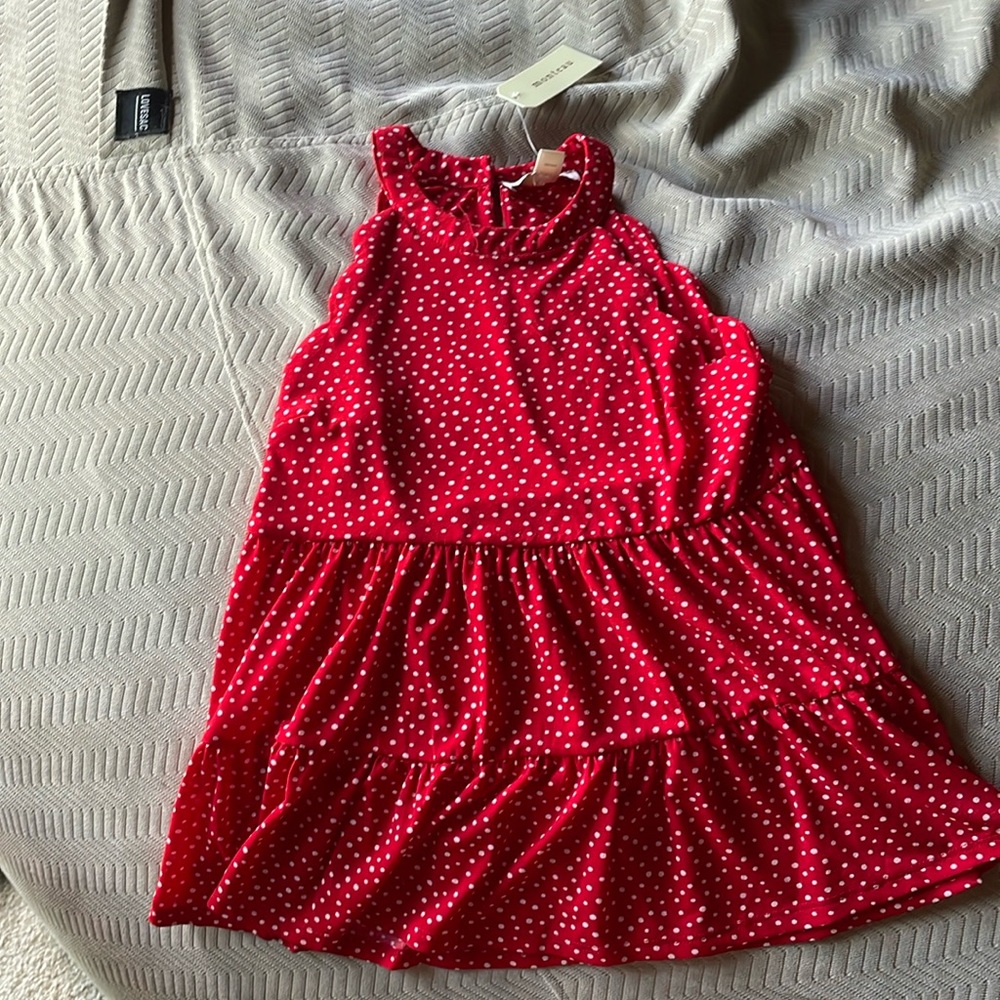 Monteau Los Angeles red polka dot tank top!